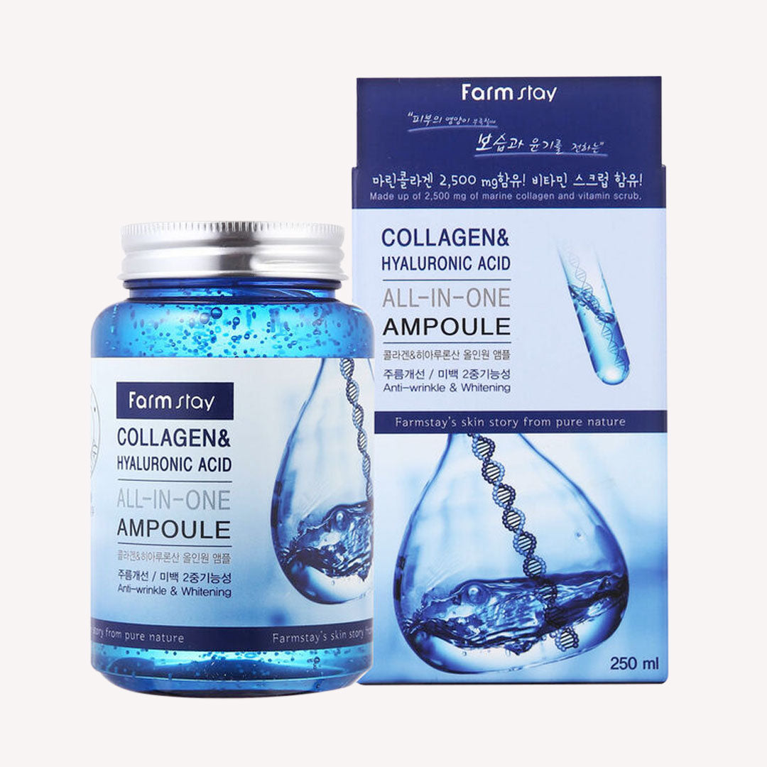 Farmstay Collagen&Hyaluronic Acid All In One Ampoule-250ml